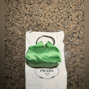 Satin Prada mini bracelet bag